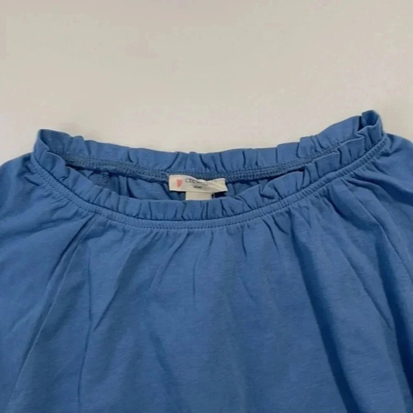 Crewcuts Girls' Ruffle‎ Long-Sleeve T-shirt Amalfi Blue Size L - Picture 7 of 9